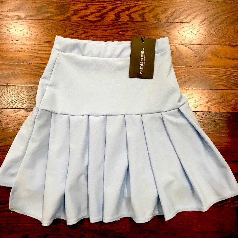 PrettyLittleThing Baby Blue Skirt US size 4